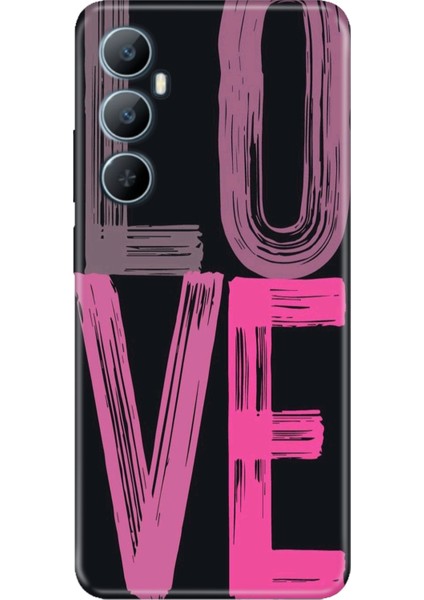 Realme C65 Kılıf Desenli Baskılı Tpu Rubber Kapak Love2