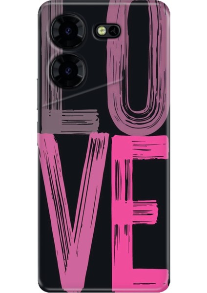 Tecno Pova 5 Pro Kılıf Desenli Baskılı Tpu Rubber Kapak Love2