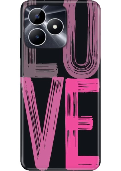 Realme Note 50 4g Kılıf Desenli Baskılı Tpu Rubber Kapak Love2