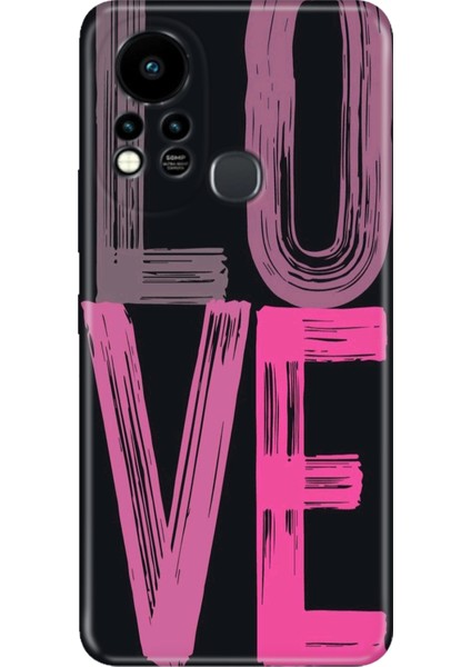Infinix Hot 11S Kılıf Desenli Baskılı Tpu Rubber Kapak Love2