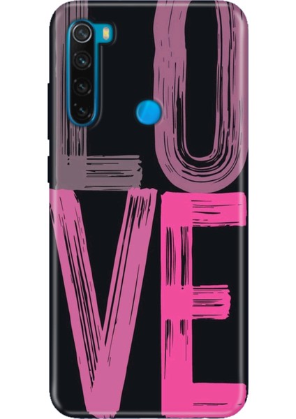Xiaomi Redmi Note 8 Kılıf Desenli Baskılı Tpu Rubber Kapak Love2