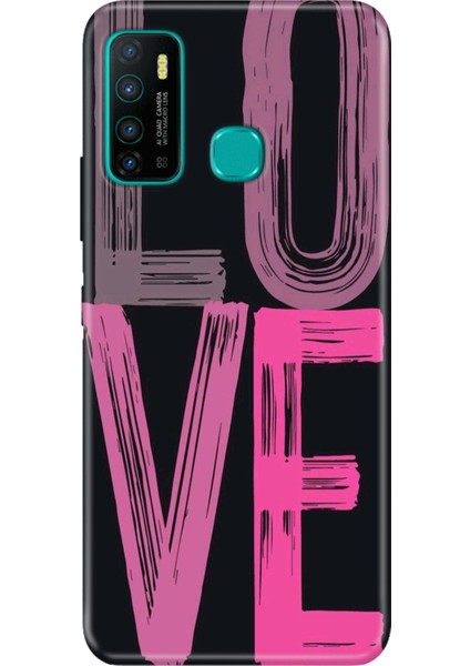 Infinix Hot 9 Kılıf Desenli Baskılı Tpu Rubber Kapak Love2