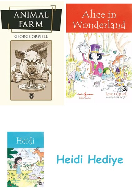 Animal Farm + Alice In Wonderland + Heidi