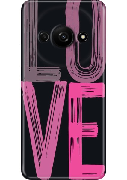 Xiaomi Redmi A3 Kılıf Desenli Baskılı Tpu Rubber Kapak Love2