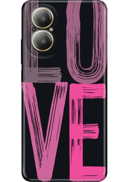 Realme 12 Lite Kılıf Desenli Baskılı Tpu Rubber Kapak Love2