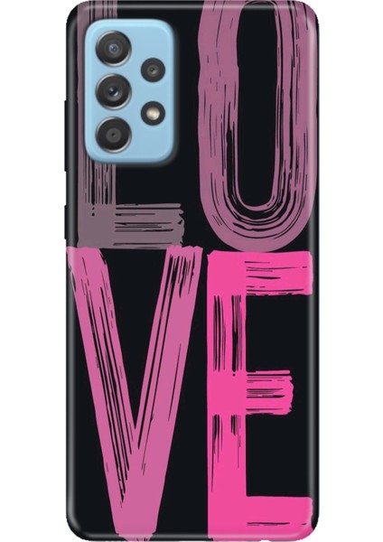 Samsung Galaxy A73 Kılıf Desenli Baskılı Tpu Rubber Kapak Love2