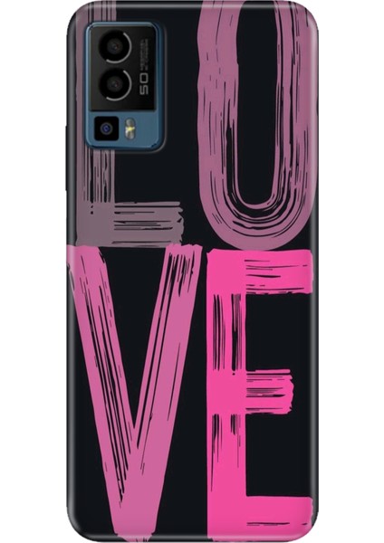 General Mobile Gm 23 Kılıf Desenli Baskılı Tpu Rubber Kapak Love2