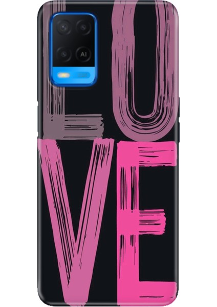 Oppo A54 4g Kılıf Desenli Baskılı Tpu Rubber Kapak Love2