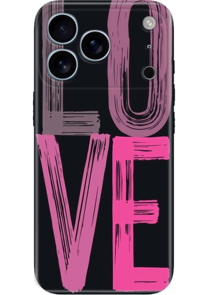 iPhone 17 Pro Max Kılıf Desenli Baskılı Tpu Rubber Kapak Love2