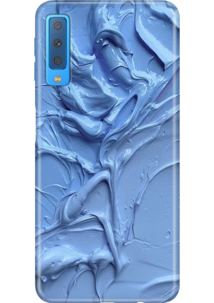 Samsung Galaxy A7 2018 Kılıf Desenli Baskılı Tpu Rubber Kapak Sanatsal