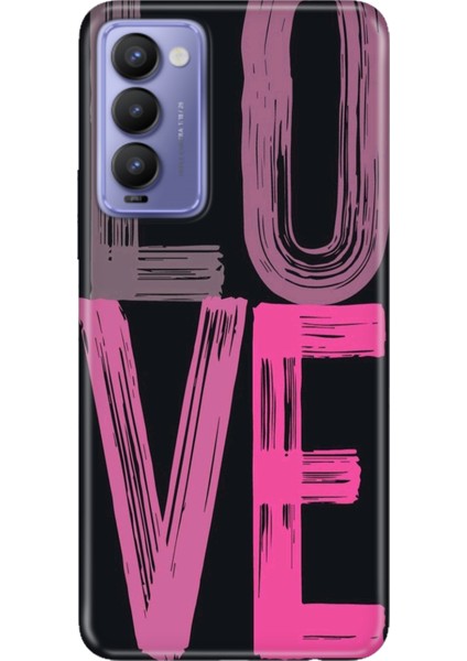 Tecno Camon 18 Kılıf Desenli Baskılı Tpu Rubber Kapak Love2