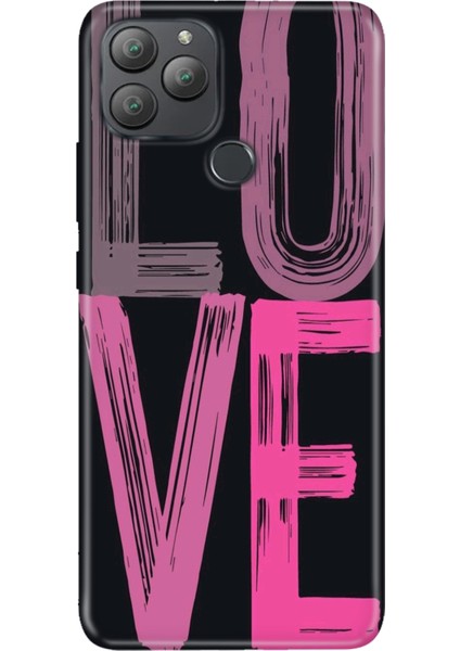 General Mobile Gm 22 Plus Kılıf Desenli Baskılı Tpu Rubber Kapak Love2