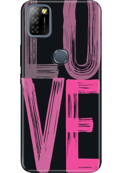Infinix Smart 5 Kılıf Desenli Baskılı Tpu Rubber Kapak Love2