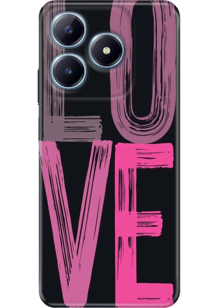 Realme C63 Kılıf Desenli Baskılı Tpu Rubber Kapak Love2