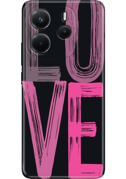 Xiaomi Redmi Note 14 4g Kılıf Desenli Baskılı Tpu Rubber Kapak Love2