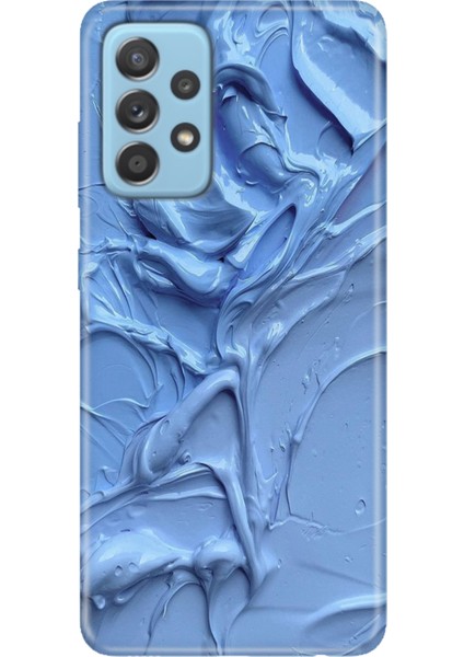 Samsung Galaxy A72 Kılıf Desenli Baskılı Tpu Rubber Kapak Sanatsal