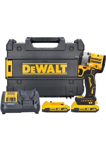 DCF922D2T 18V 2.0AH Li-Ion Kömürsüz Çift Akülü Somun Sıkma T-Stak Çantalı