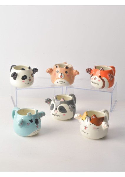 3D Kucaklayan Hayvan Figürlü Seramik Kupa fiyatları