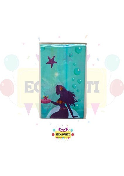 Deniz Kızı Temalı Baskılı Masa Örtüsü - Doğum Günü Parti Seti Malzemeleri fiyatları