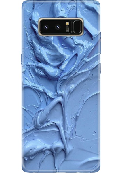 Samsung Galaxy Note 8 Kılıf Desenli Baskılı Tpu Rubber Kapak Sanatsal