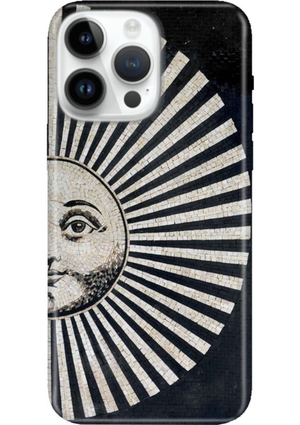 iPhone 15 Pro Max Kılıf Desenli Baskılı Tpu Rubber Kapak Roma Seramik