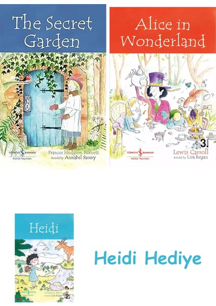The Secret Garden - Children’s Classic + Alice In Wonderland + Heidi