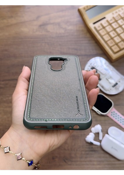 Redmi Note 9 Uyumlu Premium Deri Dokulu Darbelere Karşı Dayanıklı Nazal Silikon Kılıf modelleri