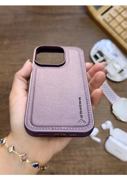 Iphone 15 Pro Uyumlu Premium Deri Dokulu Darbelere Karşı Dayanıklı Nazal Silikon Kılıf modelleri
