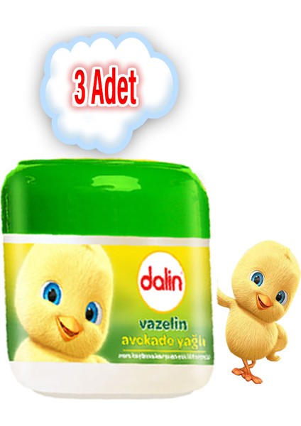 x 3 Adet Avokadolu Vazelin 100 ml