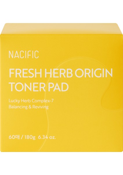 NACIFIC Fresh Herb Origin Toner Pad 60 Adet , Bitki Özleri + Nem Desteği , Tazeleyici & Arındırıcı Tonik Ped fırsatları