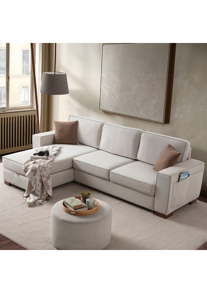 Corner Köşe Koltuk Takımı Sandıklı Krem fiyatları