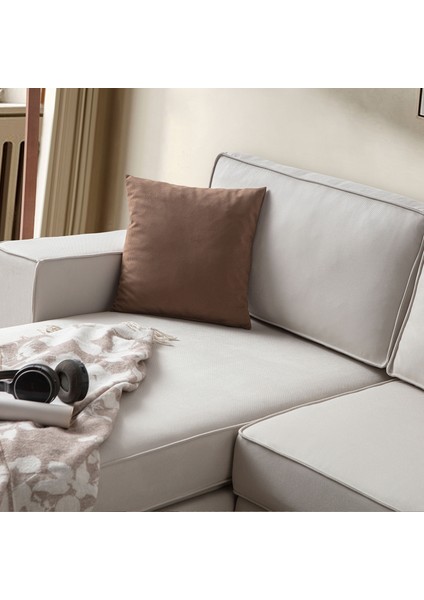 Corner Köşe Koltuk Takımı Sandıklı Krem fırsatları