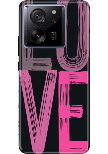 Xiaomi Mi 13T Pro Kılıf Desenli Baskılı Tpu Rubber Kapak Love2