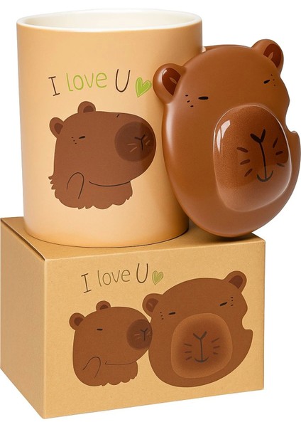 Kapibara Detaylı Seramik Kupa CL-K25 – Consolex Orijinal Hediyelik