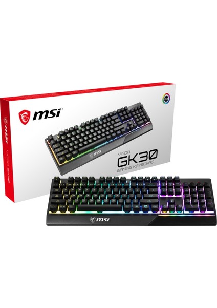 Msı Vigor GK30 Tr Oyuncu Klavye Force GM300 Rgb Siyah Kablolu Gaming Mouse Set modelleri