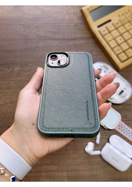 Iphone 14 Uyumlu Premium Deri Dokulu Darbelere Karşı Dayanıklı Nazal Silikon Kılıf modelleri