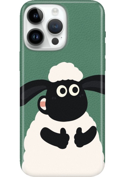 iPhone 15 Pro Max Kılıf Desenli Baskılı Tpu Rubber Kapak Kuzucuk