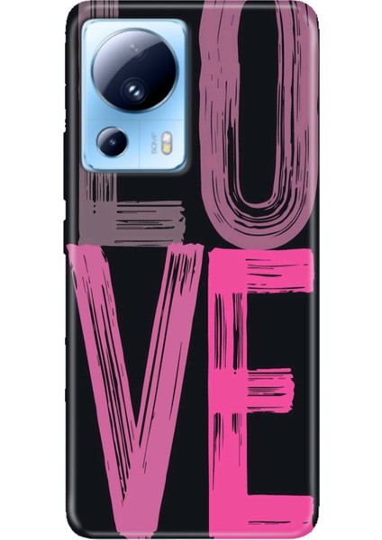 Xiaomi Mi 13 Lite Kılıf Desenli Baskılı Tpu Rubber Kapak Love2