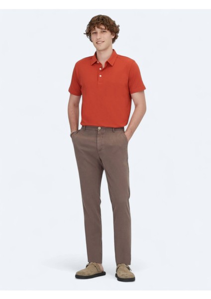 Tarçın Polo Yaka Pamuk Karışımlı T-Shirt modelleri