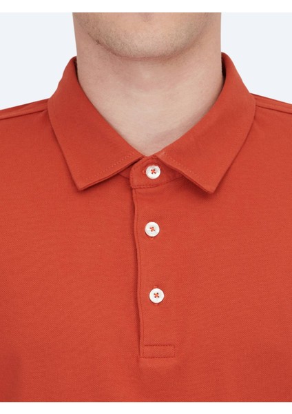 Tarçın Polo Yaka Pamuk Karışımlı T-Shirt indirimleri