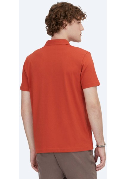 Tarçın Polo Yaka Pamuk Karışımlı T-Shirt