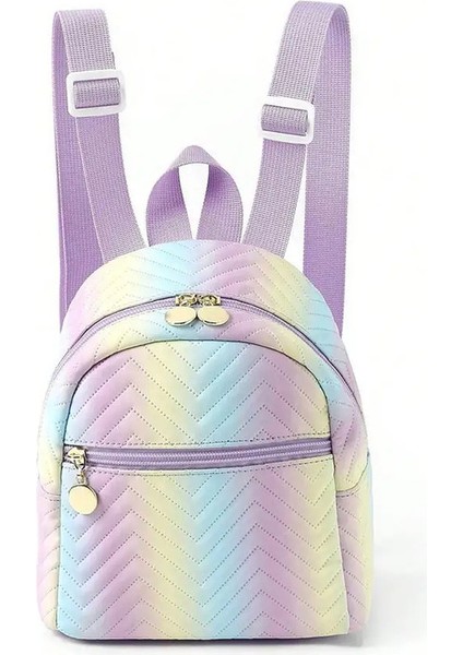 Kızlar Gökkuşağı Unicorn Mini Sırt Çantası Çocuklar Çocuklar Little Fashionistascolor Için Stil ve Dalılık ile Çok Dilimli Pu Okul Çantası: EB69B1 (Yurt Dışından)