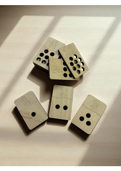 Ahşap Sayma Plakaları, Sayma Öğrenimi, Montessori Matematik Öğrenimi, 1’den 10’a Kadar fiyatları