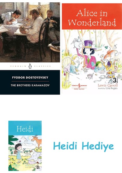 The Brothers Karamazov: A Novel In Four Parts And An Epilogue + Alice In Wonderland + Heidi