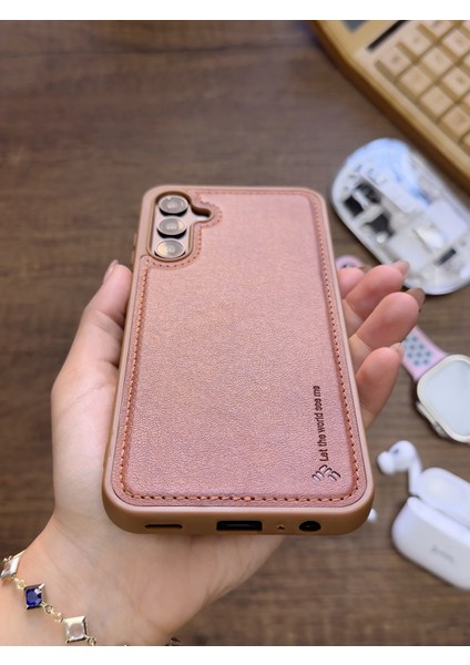 Samsung Galaxy S25 Uyumlu Premium Deri Dokulu Darbelere Karşı Dayanıklı Nazal Silikon Kılıf modelleri