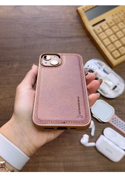 Iphone 13 Uyumlu Premium Deri Dokulu Darbelere Karşı Dayanıklı Nazal Silikon Kılıf modelleri