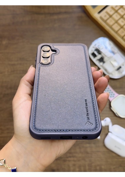 Samsung Galaxy A14 Uyumlu Premium Deri Dokulu Darbelere Karşı Dayanıklı Nazal Silikon Kılıf modelleri