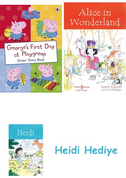 George's First Day At Playgroup: Sticker Book + Alice In Wonderland + Heidi