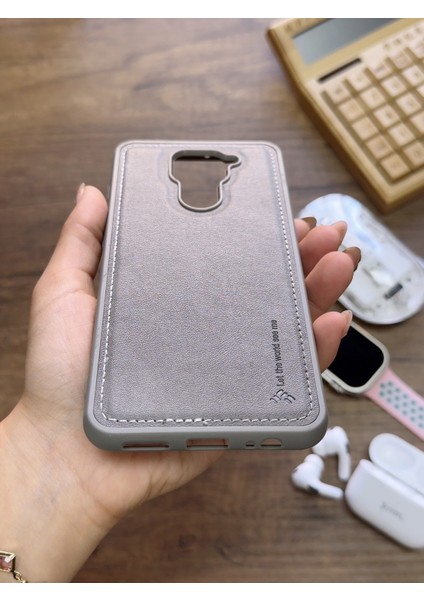 Redmi Note 9 Uyumlu Premium Deri Dokulu Darbelere Karşı Dayanıklı Nazal Silikon Kılıf modelleri