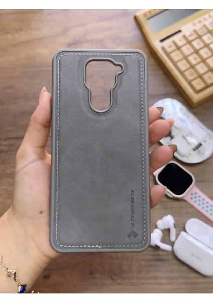 Redmi Note 9 Uyumlu Premium Deri Dokulu Darbelere Karşı Dayanıklı Nazal Silikon Kılıf fırsatları